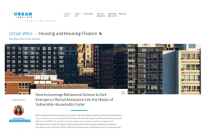 Urban Blog: Aug 2021 ERA into renters hands
