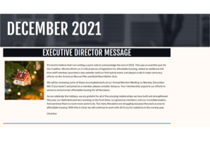 Newsletter: December 2021