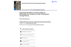 Effects on Policy Design