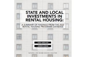 State & Local Investments in Rental Housing
